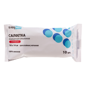 Купить  Evers Med 16 см х 14 см 10 шт салфетки стерильные