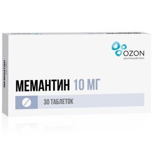 Купить  Мемантин 10 мг 30 шт таблетки покрытые пленочной оболочкой