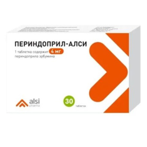 Купить  Периндоприл-Алси 4 мг 30 шт таблетки