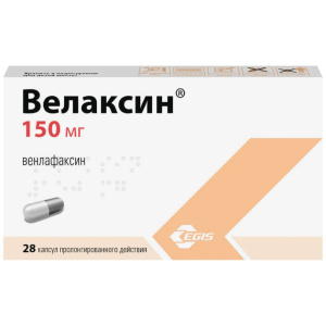 Купить  Велаксин капсулы пролонг 150мг №28