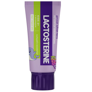 LACTOSTERINE Kids 65 г зубная паста с фторидом сладкая мята 6+ Купить LACTOSTERINE Kids 65 г зубная паста с фторидом сладкая мята 6+