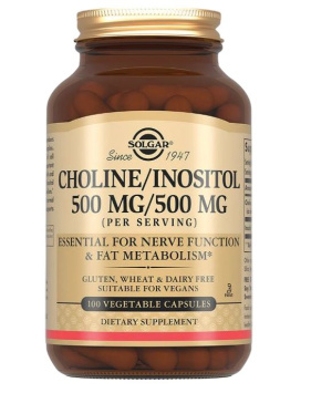 Купить  Solgar Холин/Инозитол капс 500мг/500мг №100
