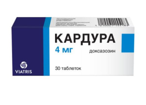Купить  Кардура таблетки 4мг №30
