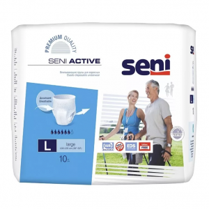 Купить  Seni Active подгузники-трусы р.L №10 (6 капель)