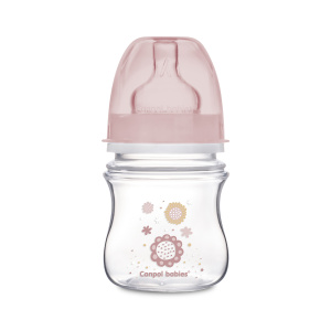 Canpol Бутылочка PP EasyStart с широким горлышком антиколики 0+ роз бутылочка 120мл Купить Canpol Бутылочка PP EasyStart с широким горлышком антиколики 0+ роз бутылочка 120мл