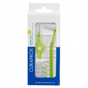 Купить  Curaprox Prime Start 5 шт ершики межзубные CPS011 + держатель UHS409 и UHS470