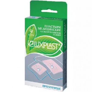 Купить  Пластырь Luxplast 3,8смX3,8см №9 полим осн прозр