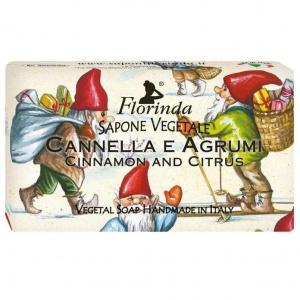 Купить Florinda мыло 100г "Счастливого Рождества" Cannella e Agrumi / Корица и Цитрус
