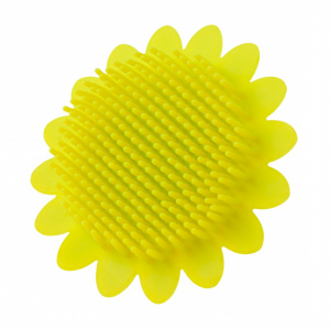 Купить  ROXY KIDS мочалка антибактер силикон (Подсолнух) салатовая