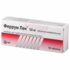 Купить  Феррум-Лек таблетки жев 100мг №50