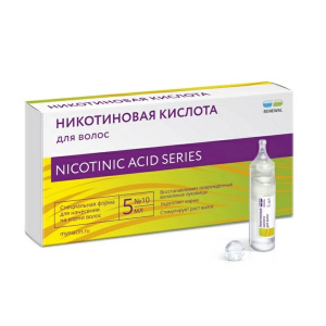 Купить  Никотиновая кислота Реневал д/волос р-р д/наруж примен амп 5мл №10