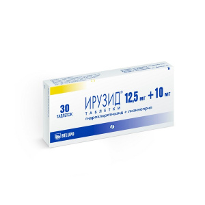 Купить  Ирузид таблетки 12.5 мг+10 мг №30