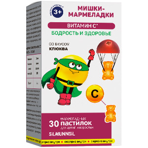 Купить  Мишки-Мармеладки Витамин С пастилки жевательные №30