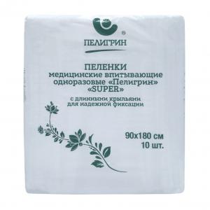 Купить  Пеленки впитыв однораз Пелигрин Супер 90смX180см №10 н/стер