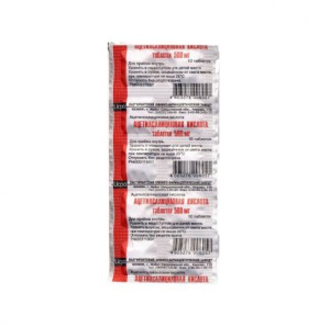 Купить  Ацетилсалициловая кислота таб 500мг №10