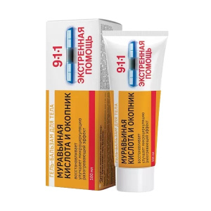 Купить  911 Муравьиная К-та и Окопник гель-бальзам д/тела 100мл Mirrolla
