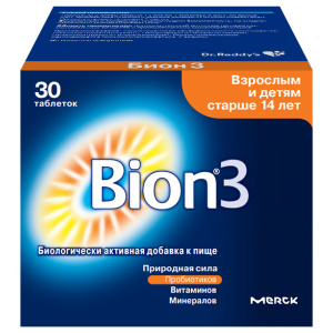 Купить  Бион 3 таблетки 1050мг №30