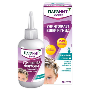 Купить  Паранит Форте Усиленная Формула шампунь 100 мл в комплекте с гребнем