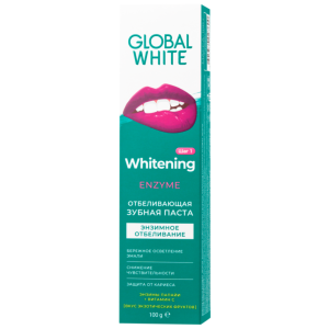 Купить  Global white з/паста 100г отбелив энзим