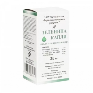 Купить  Зеленина капли д/внутр примен 25мл