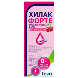 Купить  Хилак Форте вишня капли фл 100мл