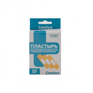 Купить  Пластырь мед  стер бактер с антисеп ткан наб №20 телесн Comfort