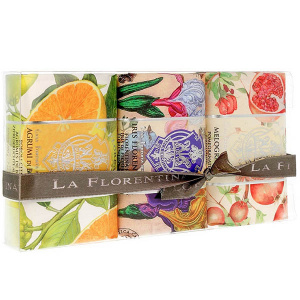 Купить La Florentina набор мыла 200г №3 Citrus, Florentina Iris, Pomegranate / Цитрус, Ирис, Гранат