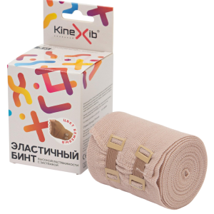 Kinexib 7,5 см х 3 м бинт эластичный бежевый с застежкой Купить Kinexib 7,5 см х 3 м бинт эластичный бежевый с застежкой