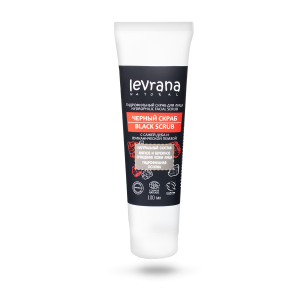 Купить  Levrana скраб д/лица Арт.SFMN03 100мл Черный гидрофил с вулканич пемзой