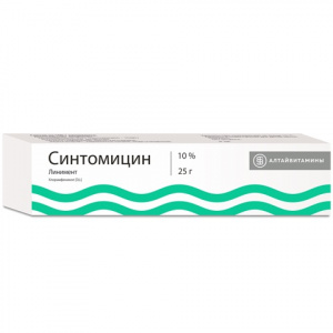 Купить Синтомицин линимент 10% 25г (Алтайвитамины)