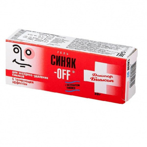 Купить  Синяк-Off гель 30мл тонирующий эффект