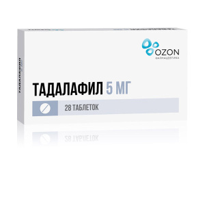 Купить  Тадалафил 5 мг 28 шт таблетки покрытые пленочной оболочкой