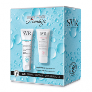 Купить  SVR Hydraliane крем легкий 40мл + топиализ крем д/рук 50мл набор подарочный