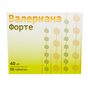 Купить  Валериана Форте таб ппо 40мг №50