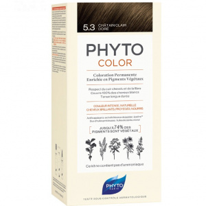 Phyto color №5.3 (светлый золотистый шатен) краска для волос Купить Phyto color №5.3 (светлый золотистый шатен) краска для волос