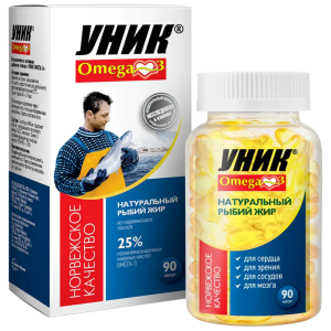 Купить  Уник Омега 3  капс 600мг №90