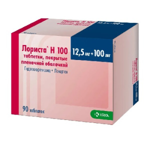 Лориста Н таб ппо 12,5мг+100мг №90