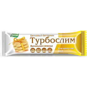 Купить  Турбослим батончик 50г №4 для похудения ванильное печенье