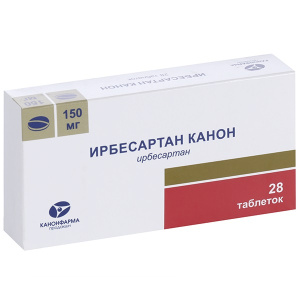 Купить  Ирбесартан Канон таб 150мг №28