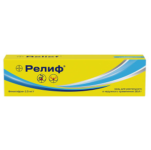 Купить  Релиф 28,4 г мазь для наружного и ректального применения