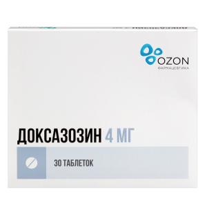 Купить  Доксазозин 4 мг 30 шт таблетки 