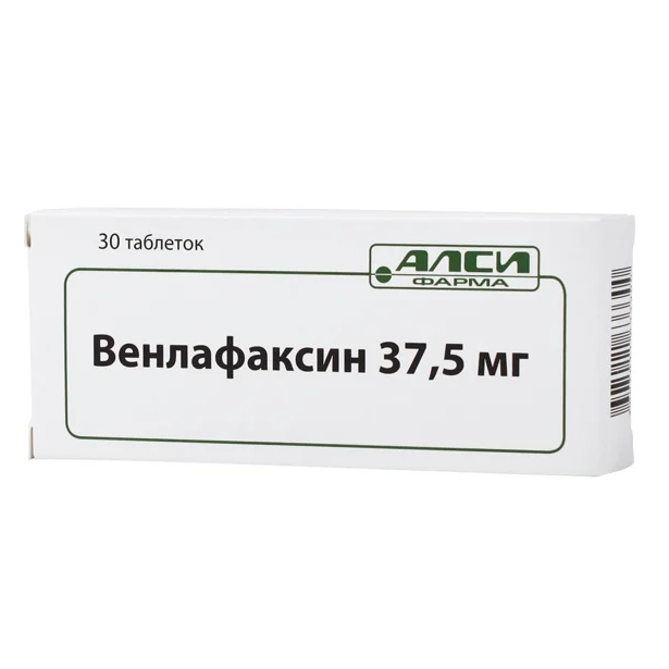 Венлафаксин-Алси таб 37,5мг №30  по цене 335 ₽ в интернет аптеке .
