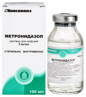 Купить  Метронидазол 5 мг 5 мг/мл 100 мл 1 шт раствор для инфузий