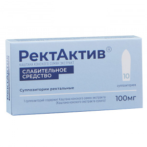 Купить  РектАктив свечи 100мг №10