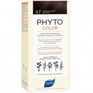 Phyto color №5.7 (светлый каштан) краска для волос Купить Phyto color №5.7 (светлый каштан) краска для волос