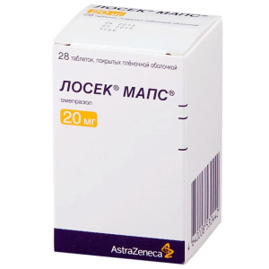 Купить  Лосек МАПС таб ппо 20мг №28