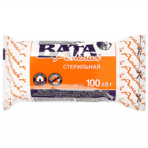 Купить  Вата хирург Amelia 100г стерил