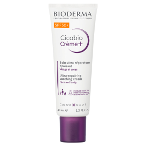 Купить  Bioderma Cicabio Creme+ SPF 50+ 40 мл крем восстанавливающий и успокаивающий
