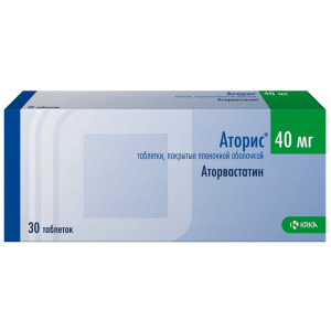 Купить  Аторис таб ппо 40мг №30