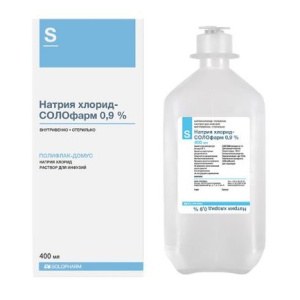 Купить  Натрия Хлорид Солофарм 400 мл 0,9 % раствор для инфузий